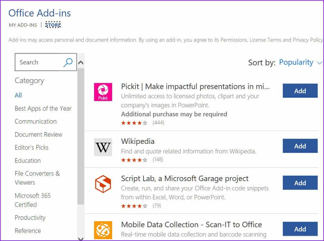 office-add-ins-store-1078x804 كيفية استخدام Grammarly في Microsoft Word