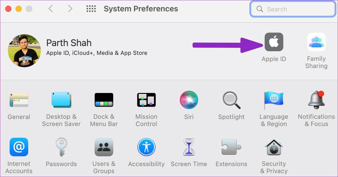 open-Apple-ID-menu-1304x684 ماذا يعني عدم توفر iCloud Private Relay على Mac