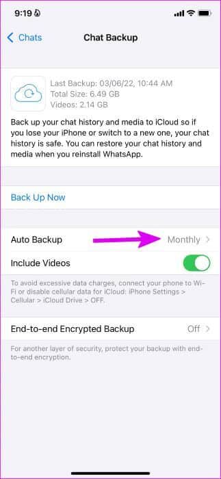 open-auto-backup-option-in-whatsapp-323x700 كيفية حذف WhatsApp Backup من iCloud Storage على iPhone