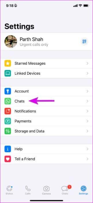 open-chats-menu-473x1024-1-323x700 كيفية حذف WhatsApp Backup من iCloud Storage على iPhone