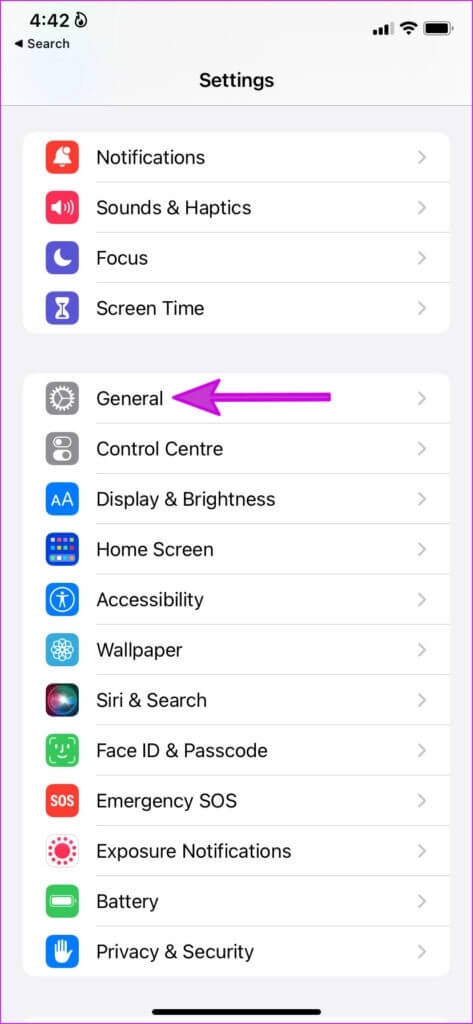 open-general-menu-1-473x1024-1-473x1024 أفضل 7 طرق لإصلاح رسائل البريد الإلكتروني المتأخرة في تطبيق البريد على iPhone
