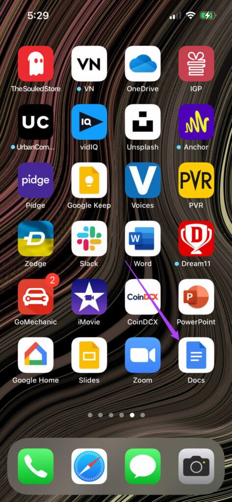 open-google-docs-app-in-phone-473x1024-1-473x1024 كيفية إنشاء وتخصيص نقاط التعداد في مستندات Google