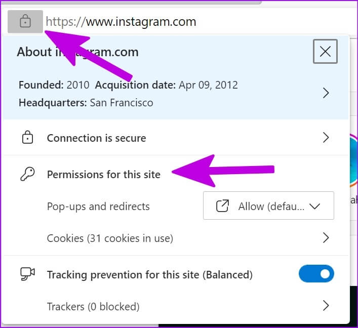 open-permissions-for-Instagram-707x648 كيفية النشر على Instagram من جهاز الكمبيوتر أو جهاز Mac