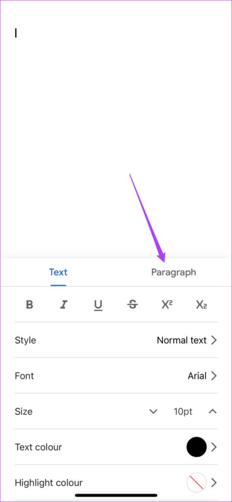 paragraph-edit-in-google-docs-mobile-474x1024-1-474x1024 كيفية إنشاء وتخصيص نقاط التعداد في مستندات Google
