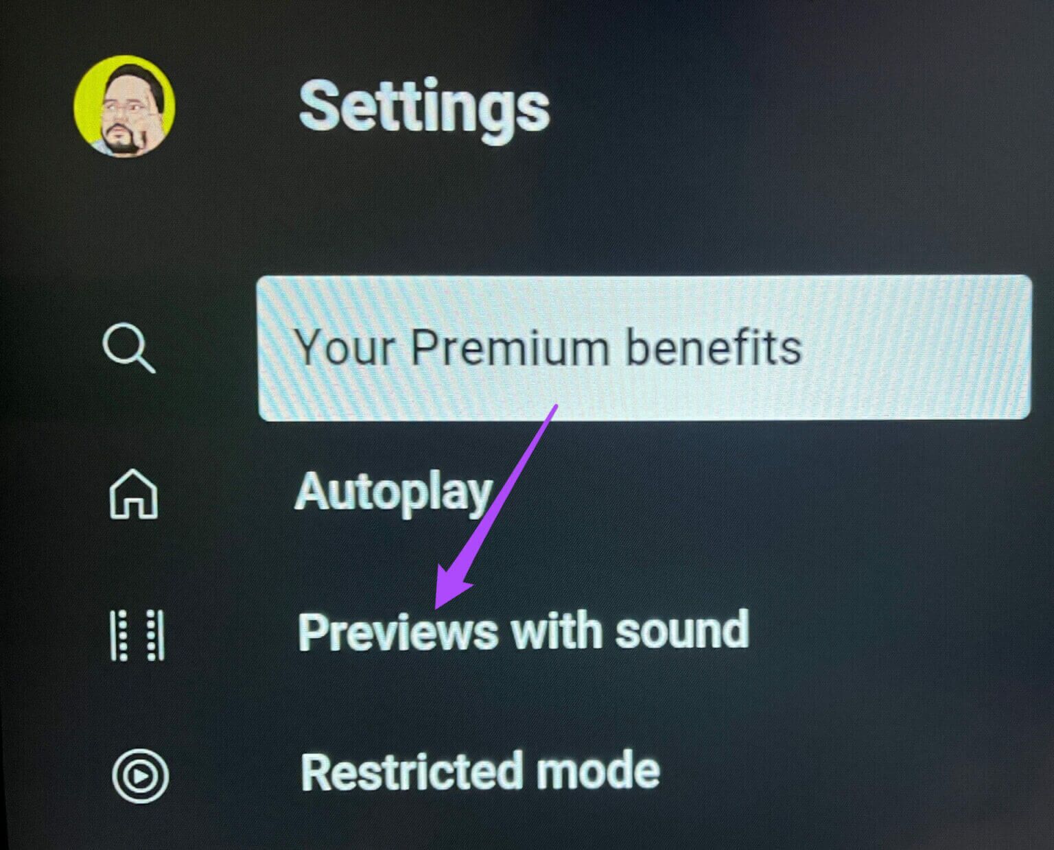previews-with-sound-youtube-settings-android-tv-1536x1239-1-1536x1239 كيفية إيقاف تشغيل معاينة الصورة المصغرة على YouTube