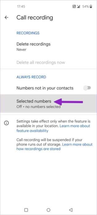 record-selected-numbers-864x1920-e1656601898239 كيفية تسجيل المكالمات على هواتف OnePlus