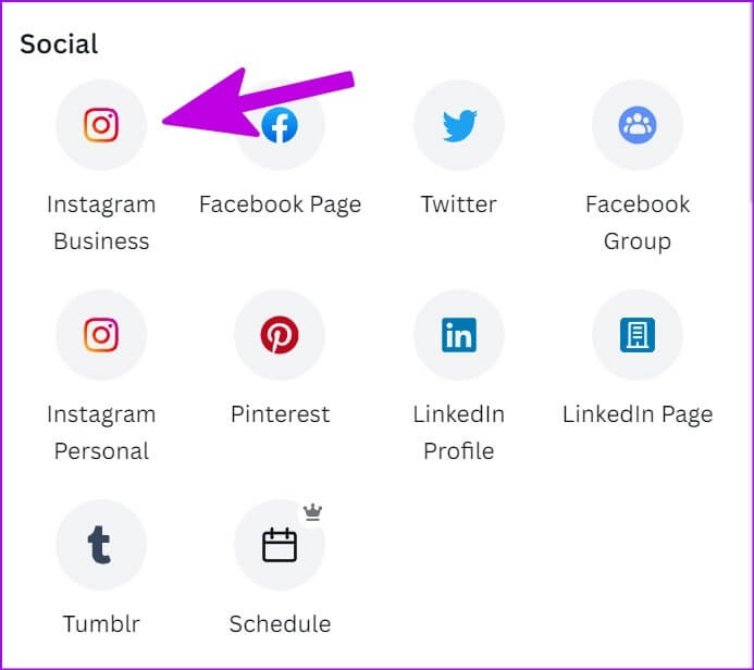select-Instagram-business-693x616 كيفية النشر على Instagram من جهاز الكمبيوتر أو جهاز Mac