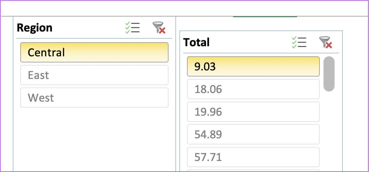 select-slicer-categories--1200x562 أفضل 5 طرق تنسيق بيانات الجداول في Microsoft Excel