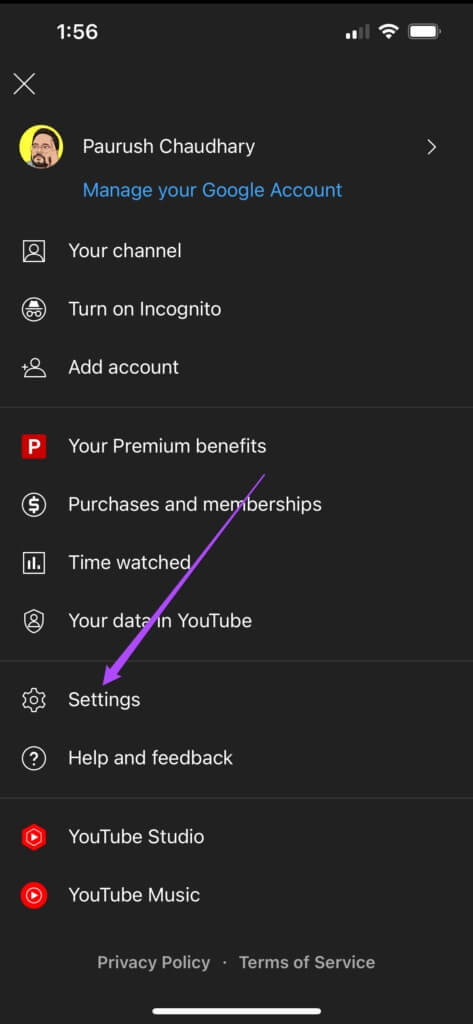 settings-youtube-app-iphone-473x1024-1-473x1024 كيفية إيقاف تشغيل معاينة الصورة المصغرة على YouTube