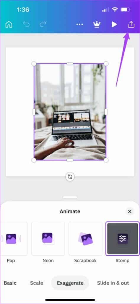 share-animated-image-file-canva-474x1024-1-474x1024 كيفية إضافة رسوم متحركة في Canva على الهاتف المحمول وسطح المكتب
