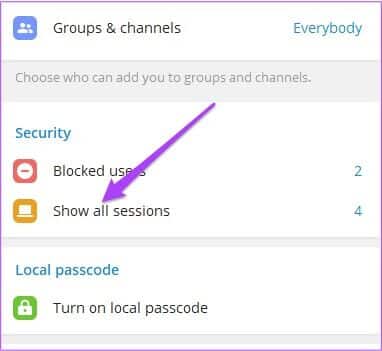 show-all-sessions-telegram-windows-settings-382x351 كيفية إزالة الأجهزة من حساب Telegram