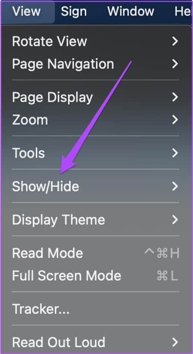 show-hide-view-adobe-reader-mac-394x722 كيفية التحقق من صحة التوقيعات الرقمية في ملفات PDF في Adobe Acrobat Reader