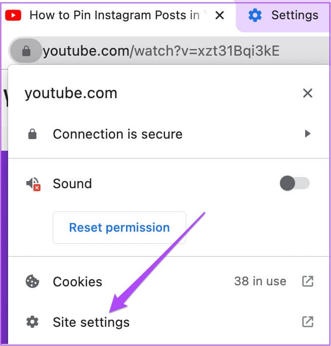 site-settings-chrome-tab-654x684 أفضل 6 طرق لإصلاح عدم وجود صوت في Google Chrome على Mac
