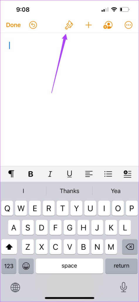 text-edit-pages-app-iphone-474x1024-1-474x1024 كيفية إدراج وتخصيص القوائم في صفحات Apple