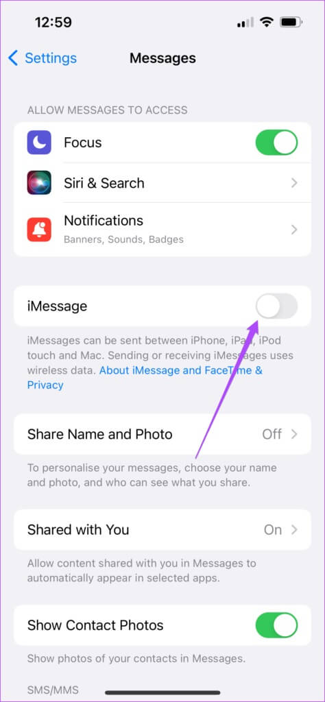 turn-on-imessage-iphone-474x1024-1-474x1024 كيفية فرض إرسال رسالة نصية بدلاً من iMessage إلى جهة اتصال