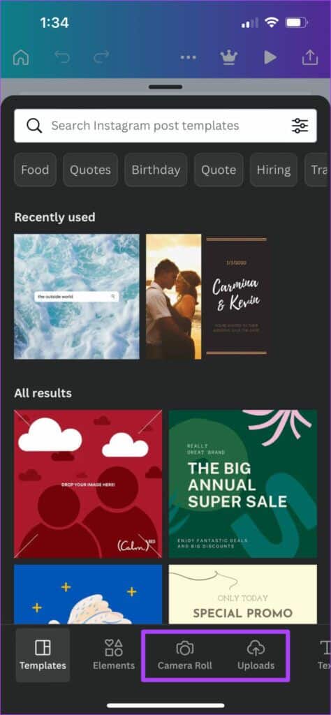 upload-photo-on-canva-mobile-app-474x1024-1-474x1024 كيفية إضافة رسوم متحركة في Canva على الهاتف المحمول وسطح المكتب