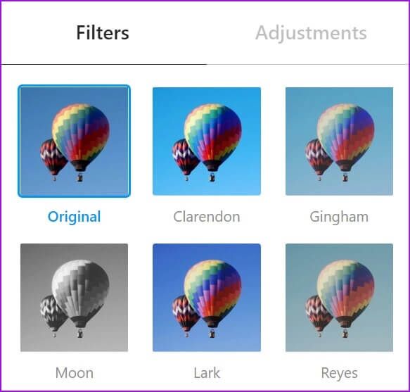 use-filters-and-adjustments-583x557 كيفية النشر على Instagram من جهاز الكمبيوتر أو جهاز Mac
