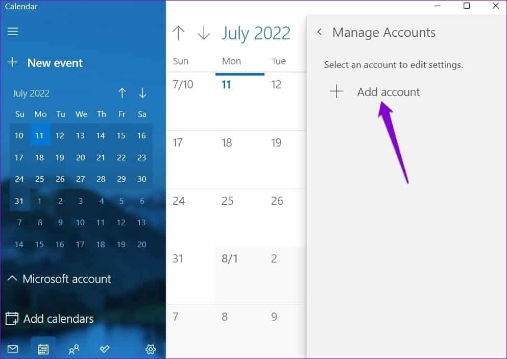 Add-Account-in-Windows-Calendar-App-993x703 كيفية استخدام تقويم Google على Windows 11