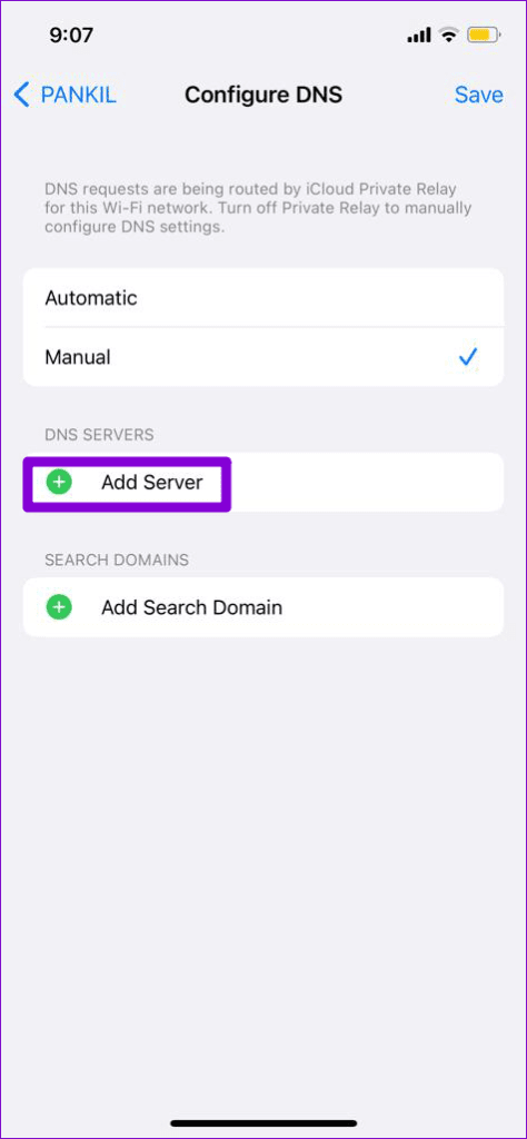 Add-DNS-Server-iPhone-474x1024-1 أفضل 7 طرق لإصلاح خطأ اتصال SSL في Safari لأجهزة iPhone