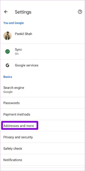 Addresses-Autofill-in-Google-Chrome-for-Mobile-1082x2162-e1657536383227 كيفية تمكين أو تعطيل الملء التلقائي لكلمات المرور في Google Chrome
