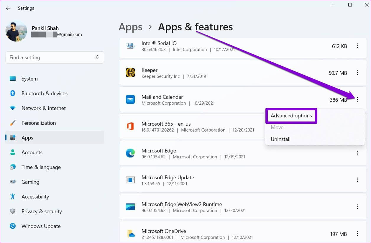 Advanced-Options-for-App-1258x824 أفضل 9 طرق حل مشكلة بطء الإنترنت في ويندوز 11