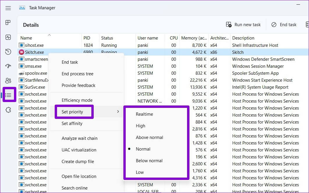 Change-Process-Priority-Level-From-Task-Manager-1-1062x664 كيفية تغيير أولوية البرنامج في Windows 10 و Windows 11