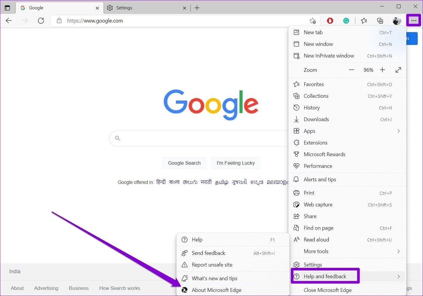 Check-for-Updates-on-Edge-1-1448x1014 كيفية إصلاح خطأ ملف التعريف على Microsoft Edge