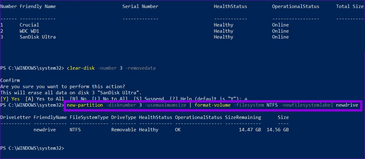 Create-New-Partition-1 تهيئة وفورمات القرص الثابت hdd و ssd على Windows 11