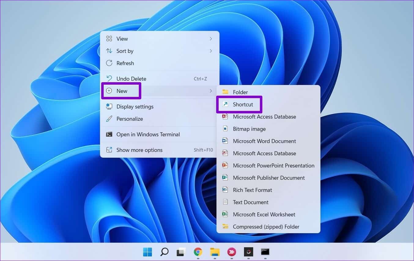 Create-Shortcut-on-Windows-11-2-1354x854 كيفية تغيير أولوية البرنامج في Windows 10 و Windows 11
