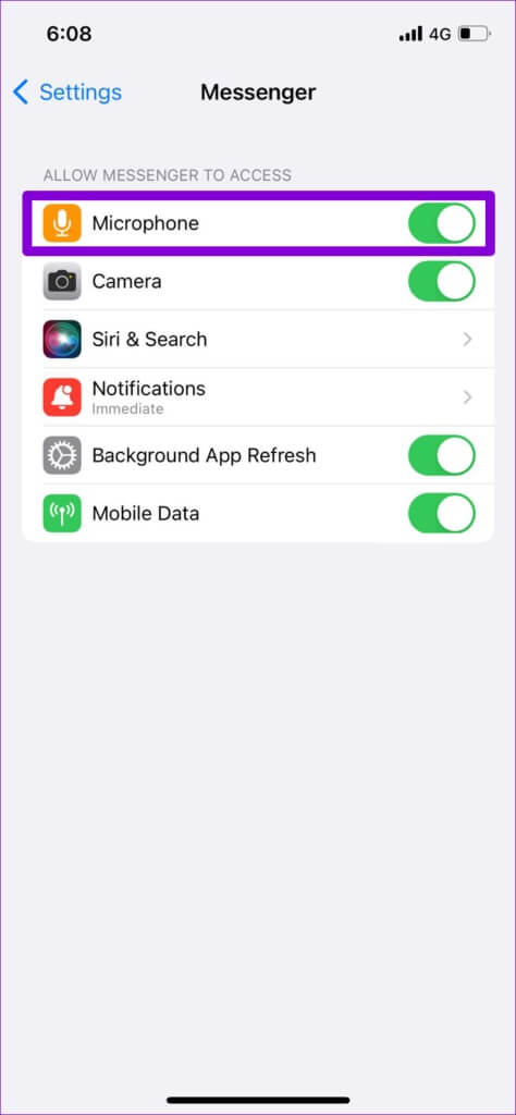 Enable-Microphone-for-Messenger-on-iPhone-474x1024-1-474x1024 كيفية إصلاح عدم عمل رسائل Facebook Messenger الصوتية