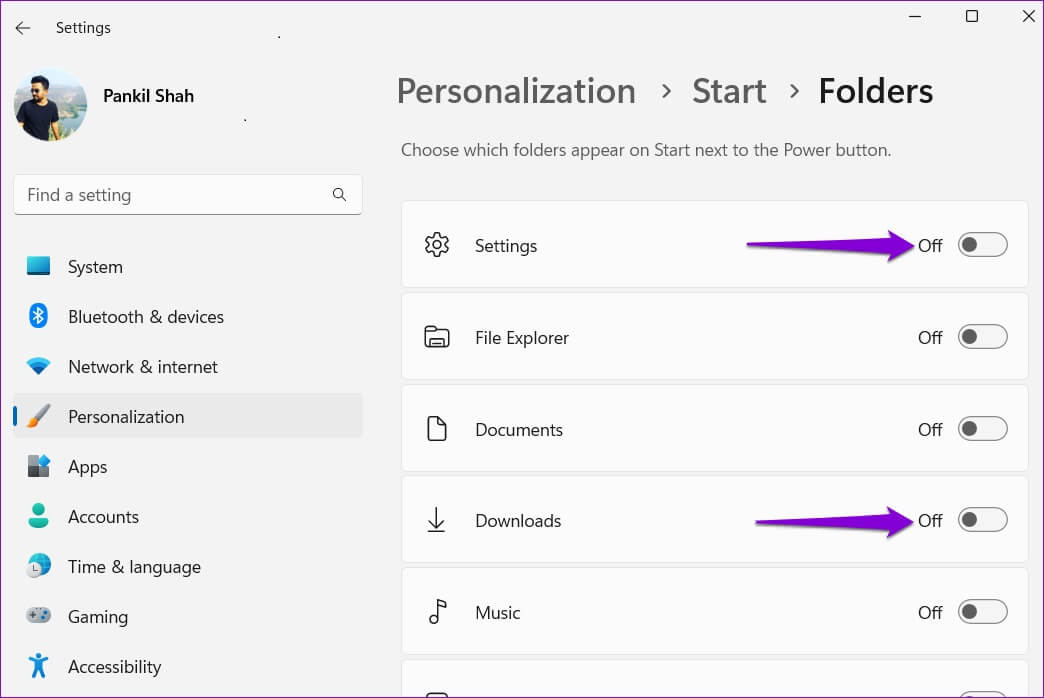 Enable-Settings-Icon-in-Start-Menu-1044x698 طرق إصلاح الرموز المفقودة من قائمة ابدأ في Windows 11