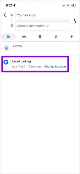 Find-Saved-Parking-in-Google-Maps-iPhone-474x1024-1-324x700 كيفية حفظ والعثور على موقع موقف السيارات الخاص بك في خرائط Google