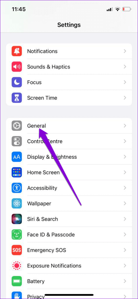 General-Settings-on-iPhone-3-474x1024-3 أفضل 7 طرق لإصلاح خطأ اتصال SSL في Safari لأجهزة iPhone