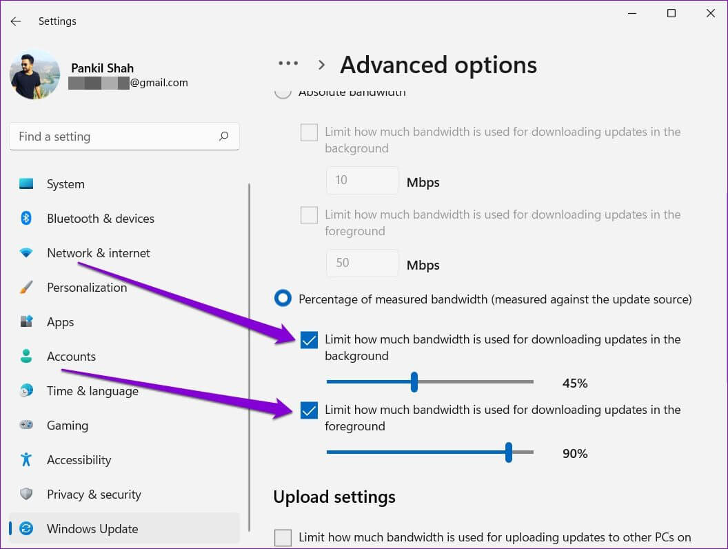 Limit-Bandwidth-for-Downloading-Windows-Updates-1056x796 أفضل 9 طرق حل مشكلة بطء الإنترنت في ويندوز 11