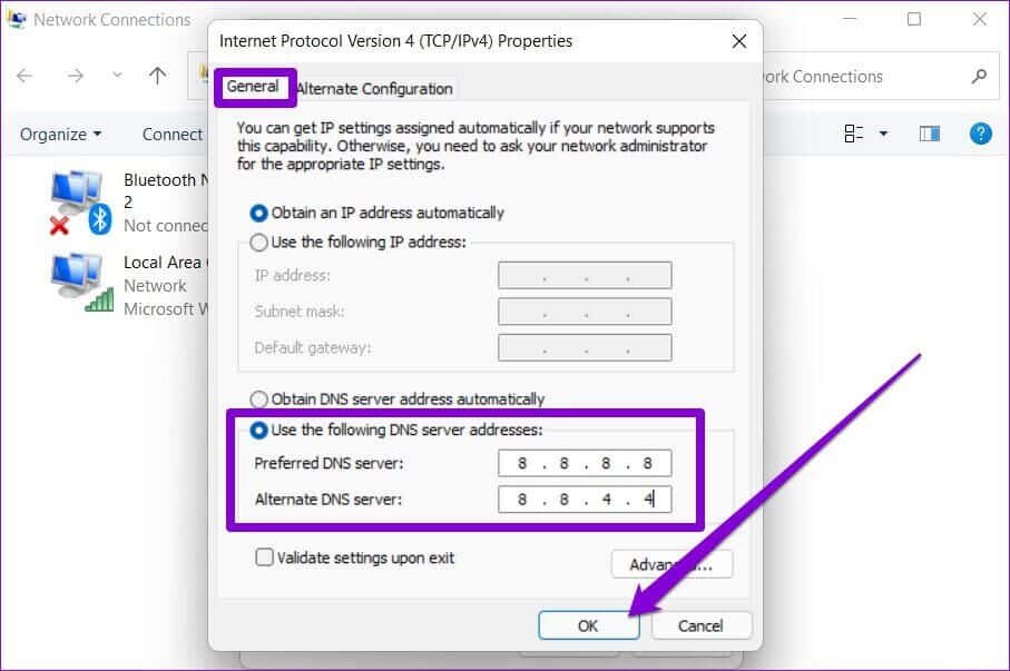 Modify-Internet-Protocol-on-Windows-1-907x603 أفضل 9 طرق حل مشكلة بطء الإنترنت في ويندوز 11