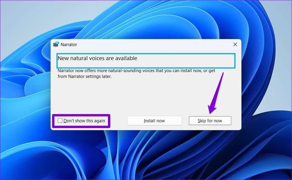 Narrator-Dialog-998x617 كيفية جعل Windows 11 يقرأ النص بصوت عالٍ باستخدام Narrator