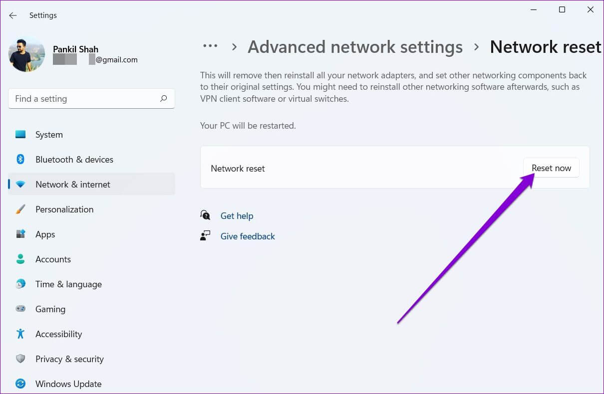 Network-Reset-2-1210x790 أفضل 9 طرق حل مشكلة بطء الإنترنت في ويندوز 11
