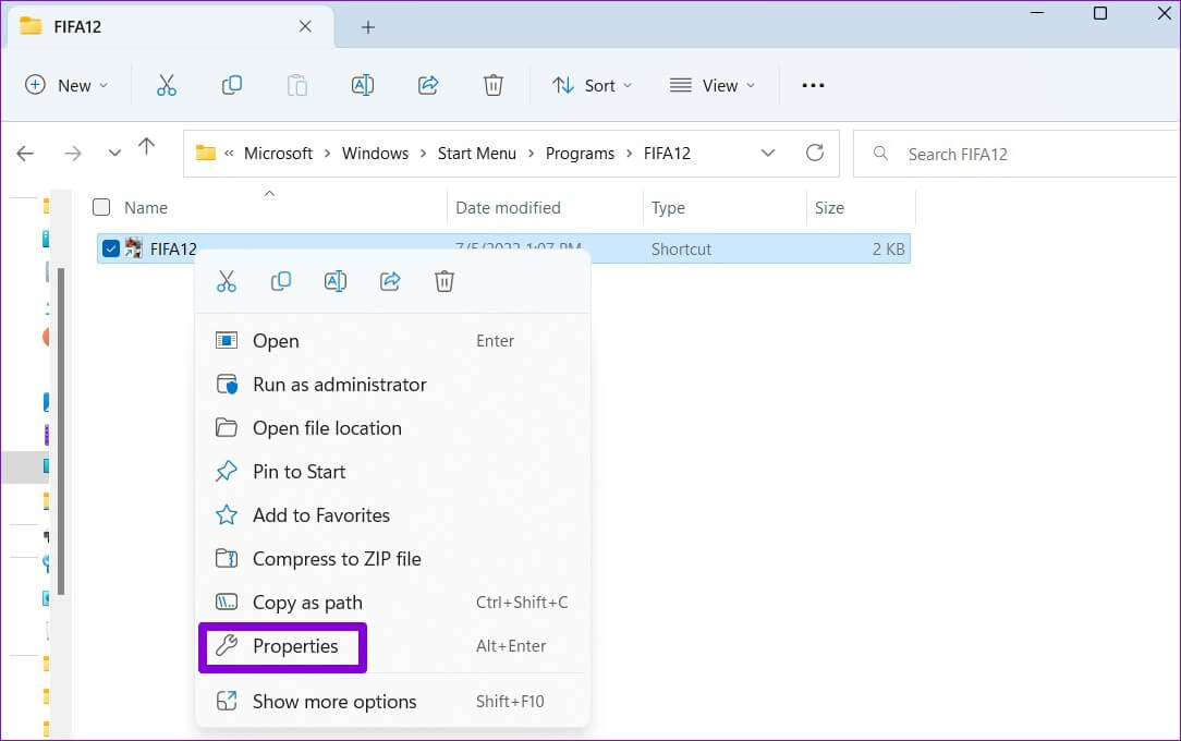 Open-Program-Properties-1084x680 أفضل 3 طرق لجعل البرامج القديمة متوافقة على Windows 11