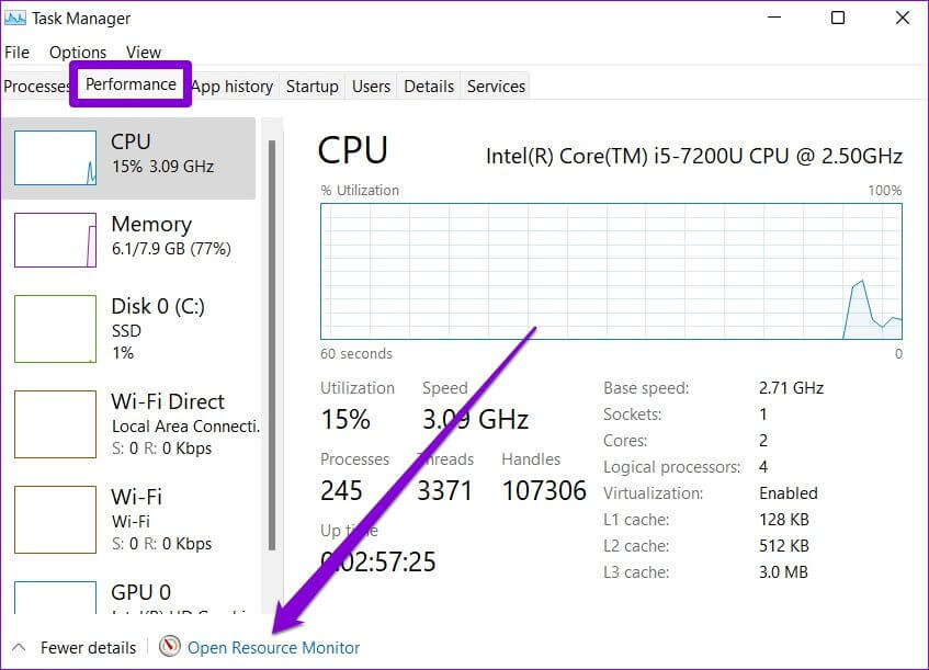Open-Resource-Monitor-on-Windows-847x611 أفضل 9 طرق حل مشكلة بطء الإنترنت في ويندوز 11