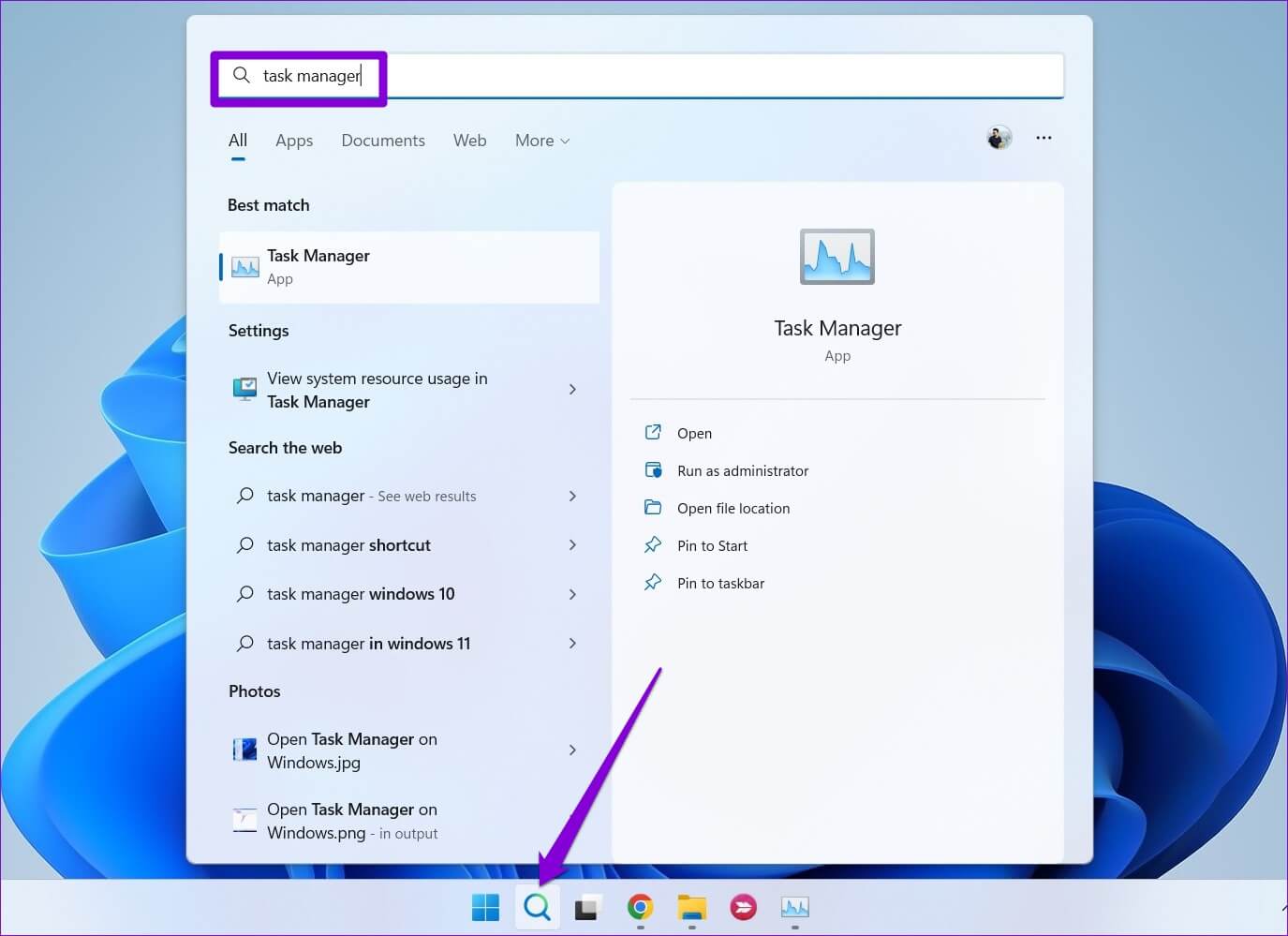 Open-Task-Manager-on-Windows-11-1-1375x999 طرق إصلاح الرموز المفقودة من قائمة ابدأ في Windows 11