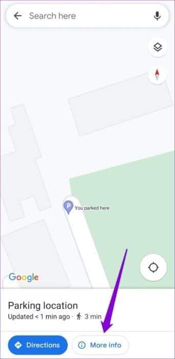 Parking-Information-Google-Maps-500x1024-1-342x700 كيفية حفظ والعثور على موقع موقف السيارات الخاص بك في خرائط Google