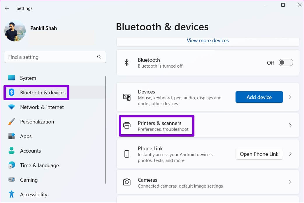 Printers-and-Scanners-on-Windows-11-1043x697 طرق إصلاح تعذر إزالة الطابعة في Windows 11
