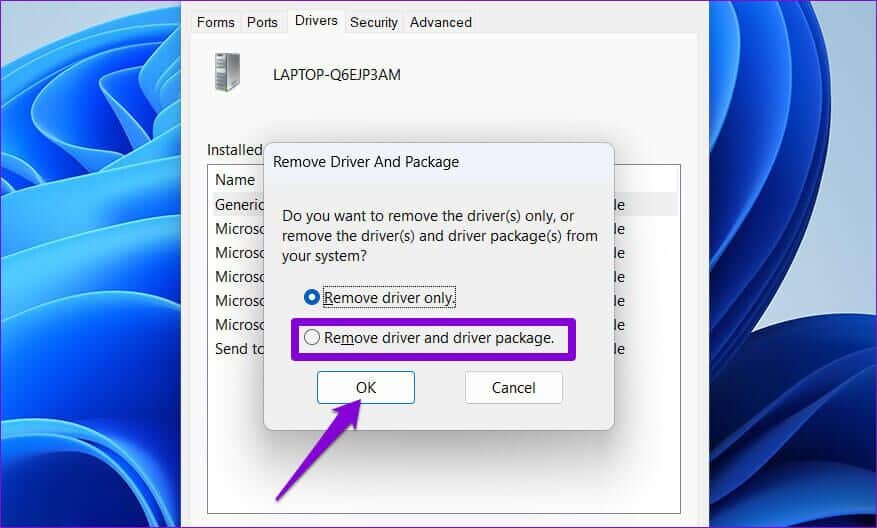 Remove-Printer-From-Windows-11-877x528 طرق إصلاح تعذر إزالة الطابعة في Windows 11
