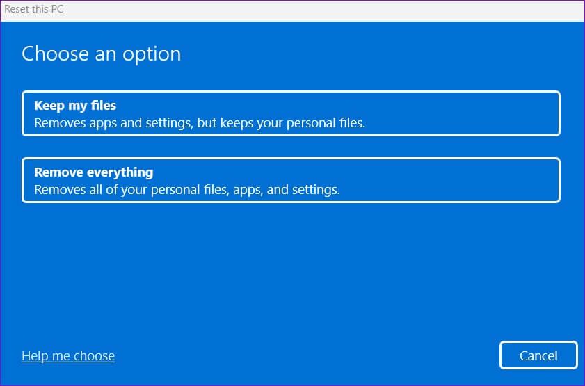 Reset-Windows-11-PC-841x555 كيفية إصلاح التطبيقات الافتراضية المفقودة على Windows 11