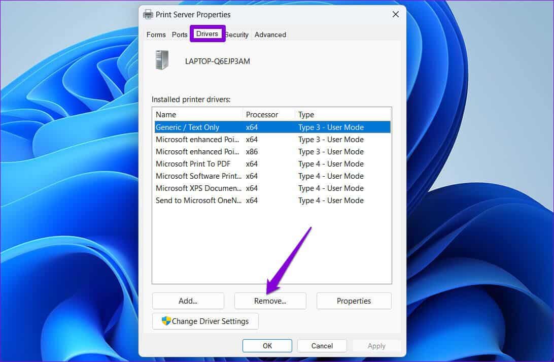 Rmove-Printer-on-Windows-11-1-1092x713 طرق إصلاح تعذر إزالة الطابعة في Windows 11