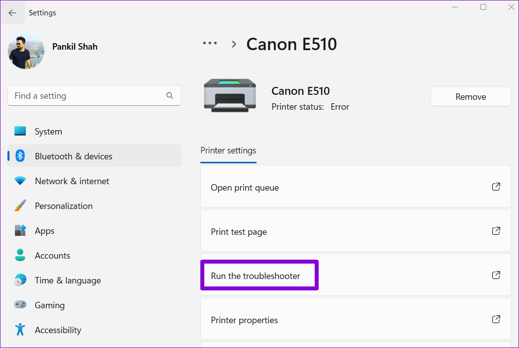 Run-Printer-Troubleshooter-1 أفضل 8 طرق لإصلاح مشاكل الطباعة في Microsoft Edge على Windows 11