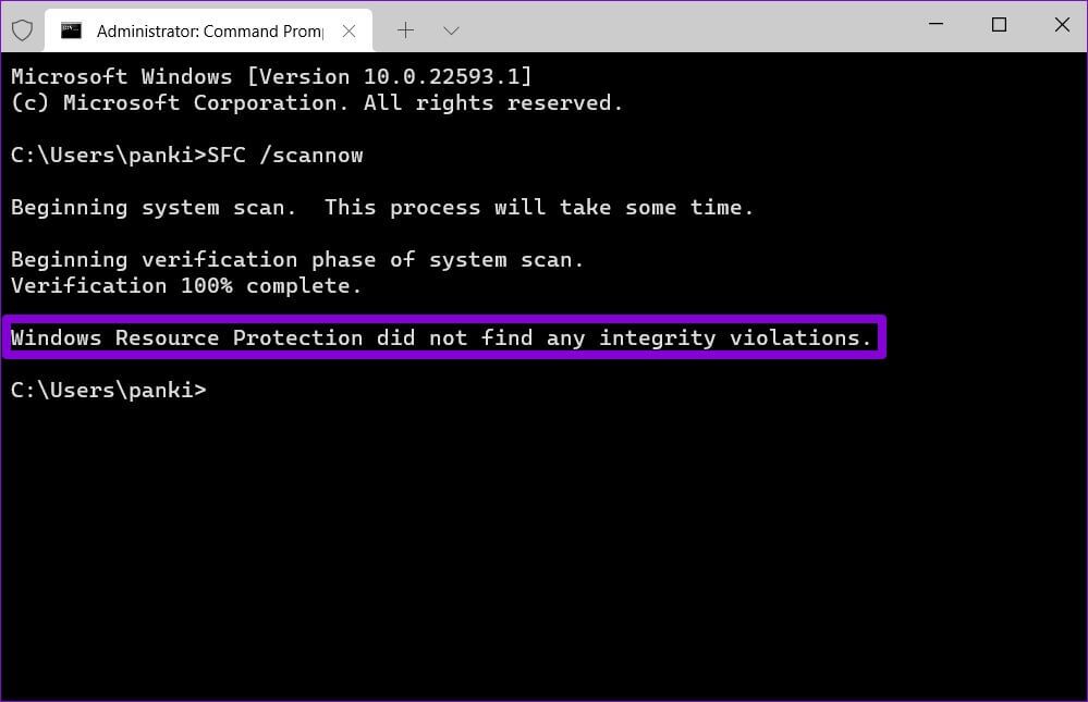 SFC-Scan-Result-2-999x645 طرق إصلاح الرموز المفقودة من قائمة ابدأ في Windows 11