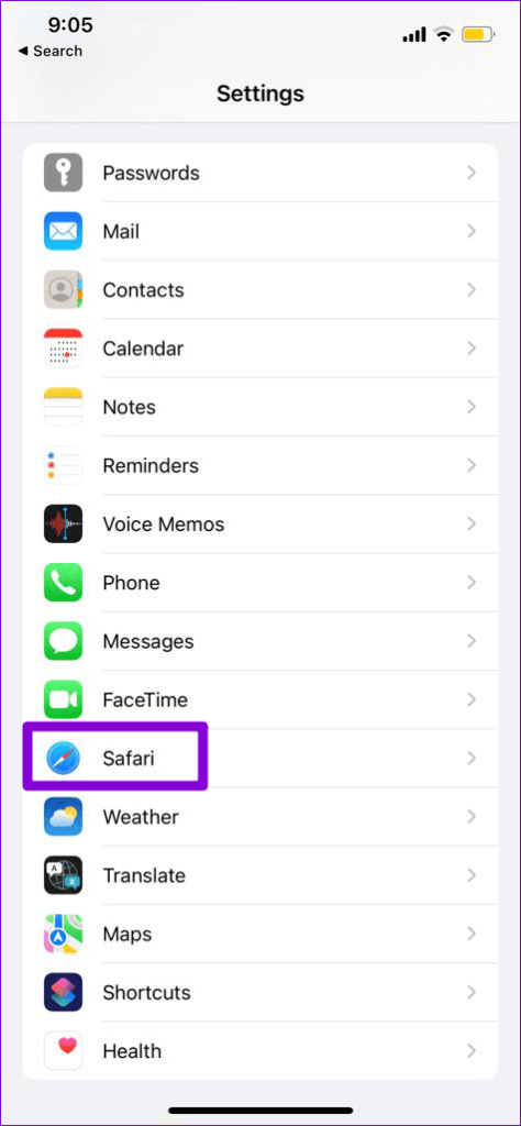 Safari-on-iPhone-474x1024-2 أفضل 7 طرق لإصلاح خطأ اتصال SSL في Safari لأجهزة iPhone