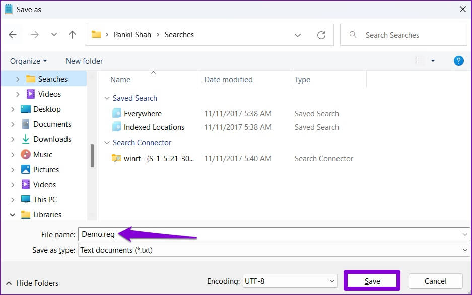 Save-Registry-File-937x586 كيفية تغيير أولوية البرنامج في Windows 10 و Windows 11