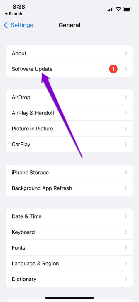 Software-Update-on-iPhone-2-474x1024-1 أفضل 7 طرق لإصلاح خطأ اتصال SSL في Safari لأجهزة iPhone